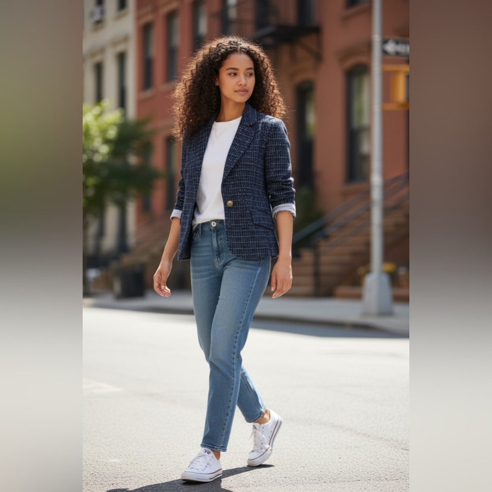 Anthropologie Cartonnier Michel Knit Blazer size 12